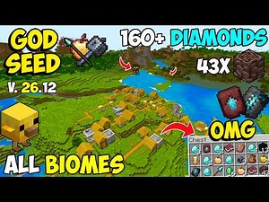 🔥Ultimate [God Seed] For Minecraft 26.12 Bedrock & PE | All Biomes Seed Bedrock 26.12
