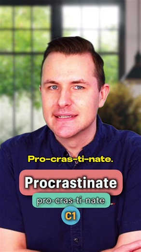Procrastinate - Meaning, Pronunciation and Synonyms (English Word of the Day) #learnenglish #englishlesson #englishvocabulary #englishspeaking #englishspeakingpractice #english #englishtips