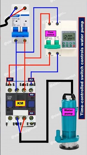 Scheduled Water Pump Control Wiring Diagram