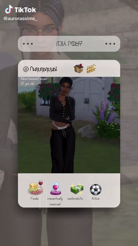 Aurora Royal: Sims 4 Character Sheet and Pose Template