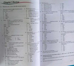 Chapter 1 ReviewA. Choose \mathrm{a}, \mathrm{b}, \mathrm{c}, ... | Filo