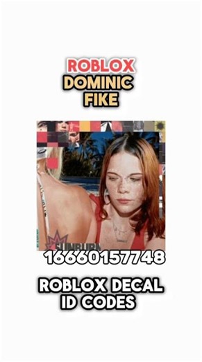 Dominuc Fike poster/icon roblox decal id codes! 🤍 #roblox #bloxburg #berryavenuecodes #royalehigh