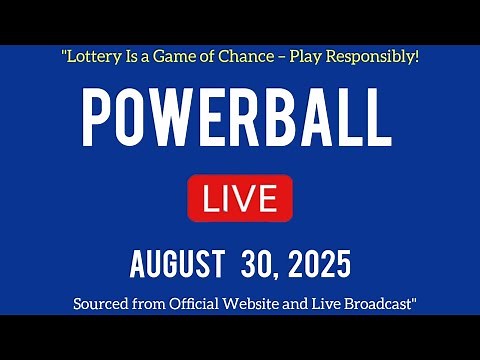 Powerball drawing live Results 30 Aug 2025 | powerball drawing live today