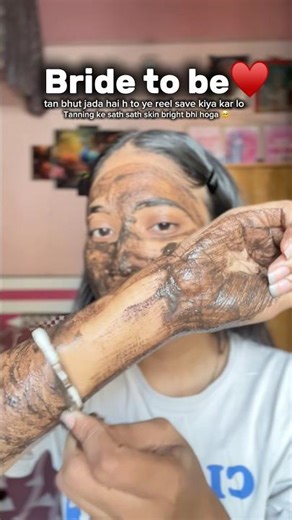 Best dtan mask for bride to be♥️ #bridetobe