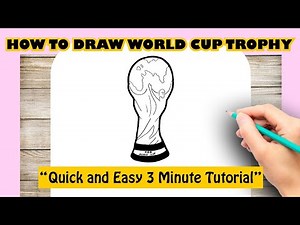 How to draw WORLD CUP TROPHY