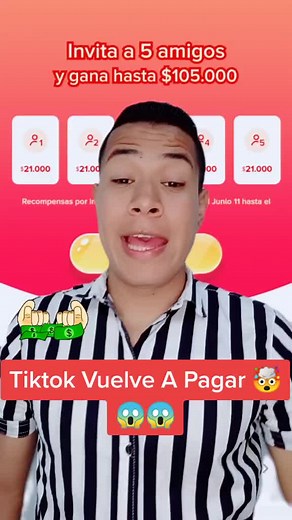 Tiktok Vuelve A Pagar 😱😱 #dvalencia #ganadinerocontucelular #dinerodesdecasa #ganardineroporinternet #soycreadordecontenido #trabajodesdecasa