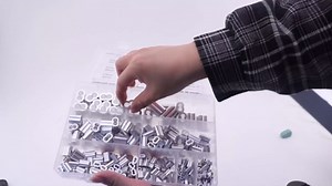 340pcs Aluminum Crimping Loop Sleeve, 8 Sizes Wire Rope Sleeves 3/64'' 1/16'' 5/64'' 3/32'' 1/8'' 5/32'' 3/16'' 1/4''(M1.2 - M6) Double Cable Crimp Ferrules Assortment Kit