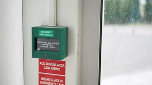 Emergency Door Release Button | Premium Stock Video Footage