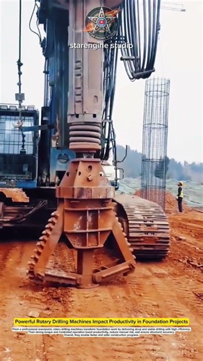 Powerful Rotary Drilling Machines Impact Productivity in Foundation Projects #machines