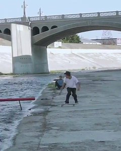 Mighty confidence over the 💦💦💦 @chrischann 😱 Andale Bearings Dwindle Distribution | Sidewalk Magazine