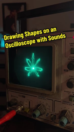 Drawing Shapes on an Oscilloscope with Sounds