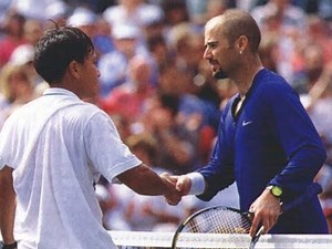 US Open 1996 SF Chang vs Agassi