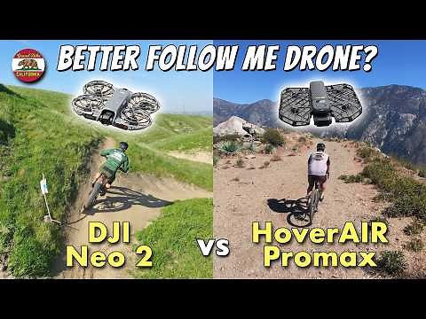 Better Follow Me Drone for Cyclists? DJI Neo 2 vs HoverAIR X1