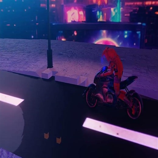 New Character Model And Motorcycle Reveal! Scarlet Valkyrie Kitrana! #animation #render #cyberpunk