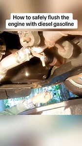 How to safely flush the engine with diesel gasoline #automotive #mechanic #machine #engine #garage #brake #breakeisc #automotive #autoservices #oilchange #service #carservice #carrepair #reels #reelsfb #brakeRepair #fypシ゚ #fypシ゚viral #mechaniclife #autorepair #carcare #mechanicproblems #automotiveexpert #fixitright | Automotiveme chanical