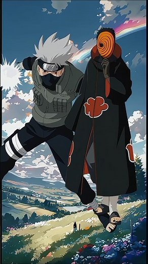 kakashi vs obito? #kakashi #obito #anime #animeshorts