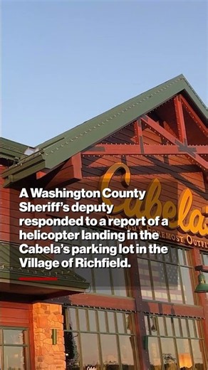 Senior citizen takes helicopter to Cabela’s #shorts
