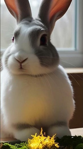 Bunny Doing Amazing Science Experiments with Glowing Moss
