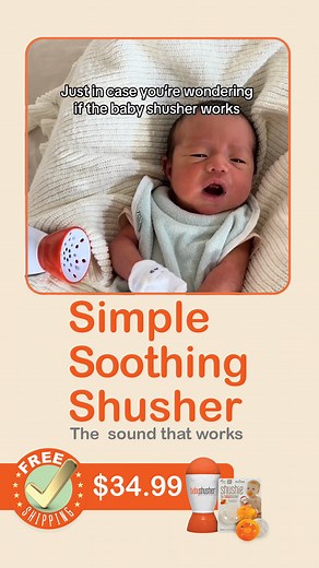 Simple Soothing Shusher! Over 20k Reviews on Amazon. https://amzn.to/3XOa03Y | Baby Shusher