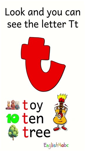Learn the Letter T — Help Me Say the T Sound! | Look and You Can See the Letter Tt | Toy, Ten, Tree