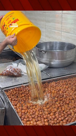 190K views · 2K reactions | Pakistani Biggest Sweetest Factory Tour Ever! Mass Production of 5 TONS of Gulab Jamun in this Mega Street Food Factory in Karachi, Pakistan . Round dough balls being fried at lightning speed in Massive Karahi. Amazing Scale! Gulab Jamun Sweet Balls Makings Process.  Warning: This video may cause extreme dessert cravings!  Don’t forget to LIKE, SHARE, and SUBSCRIBE for more food factory madness. | Must Taste | Facebook