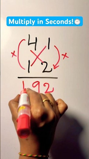Multiply in Seconds with This Trick! ⏱️ #multiplication