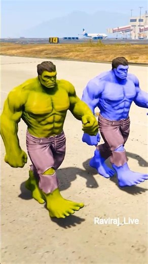 Gta 5_Hulk VS Red Hulk 😀freefire#FreeFire #😱🤣Impossible#freefireclips #garenafreefire #naruto#shorts