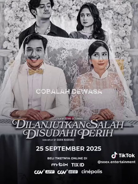 Kalau emang udah gak bisa, jangan dipaksain… 💔 Daripada makin terluka, mending berhenti, sembuh, dan pelan-pelan buka hati buat yang baru. ✨ Ayo ajak orang tersayang nonton Dilanjutkan Salah, Disudahi Perih! 🔥 Promo spesial BELI 1 GRATIS 1 TIKET masih ada loh 💕 #FilmDSDP #DSDP #DILANJUTKANSALAHDISUDAHIPERIH #SoexMovies #SoexEntertainment #FilmIndonesia #PromoTiket #BuyOneGetOne