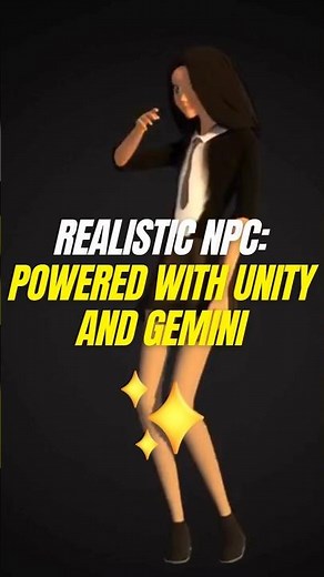 Realistic NPC: Powered with Unity + Gemini + Ready Player Me #shorts #madewithunity #unity3d #GPT
