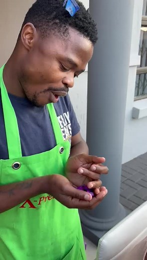 Creative Outdoor Demonstration with Purple Object