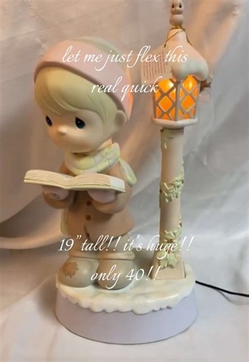 might get the other one aswell! I luv how big this is and it MOVES. THAT INSANE #preciousmoments #find #rare #vintage #coquette