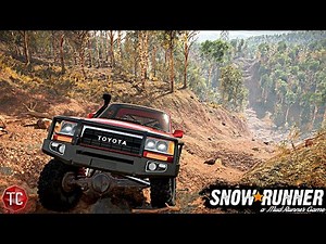 SnowRunner: NEW, ULTRA REALISTIC Washout Trails in THE OUTBACK! Diesel 80 Series Ute!!