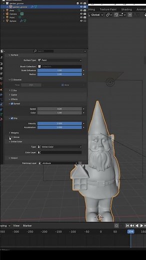 Quick and Easy Material Effects with Dynamic Paint in Blender #b3d