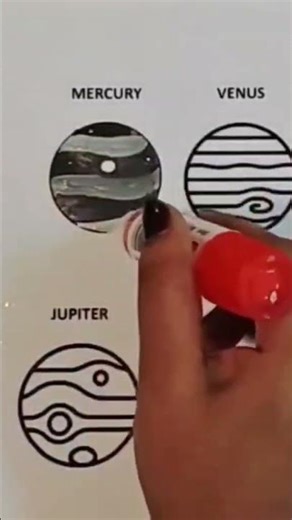 Mercury Coloring for Kids 🌍✨ | Learn Planet Mercury
