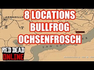 8 Locations Bullfrog Ochsenfrosch Red Dead Redemption 2 Online