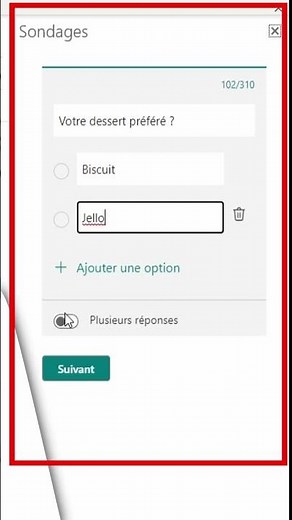 Outlook - Intégrer un sondage dans un courriel en 2023.