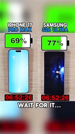 😱⚡IPHONE 17 PRO MAX VS SAMSUNG S26 ULTRA BATTERY TEST!!