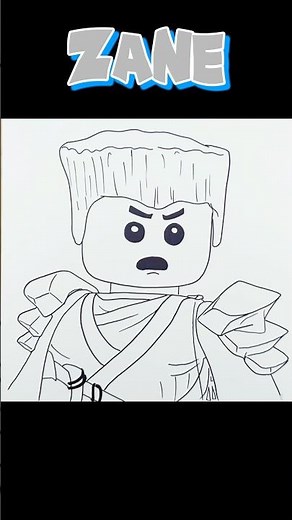 How To Draw Zane | Ninjago | 100 DRAWING SERIES #drawing #ninjagozane #ninjago #shorts