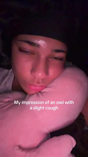 Creative Owl Impression with Face Mask Humor