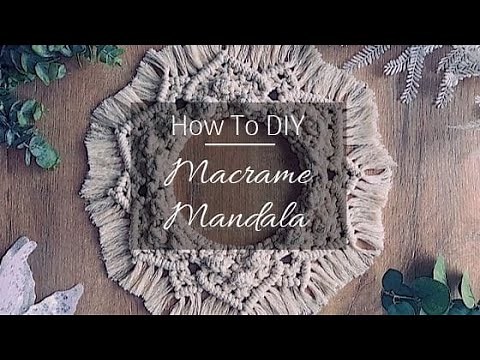 Beginning My Macrame Journey: How to Make a DIY Macrame Mandala | Step-by-Step Tutorial