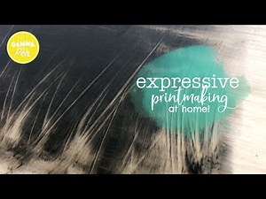Reductive Monotype * Creating painterly prints at home * Beginner's Printmaking