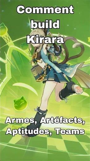 Build Kirara en 30 secondes | Guide Genshin Impact