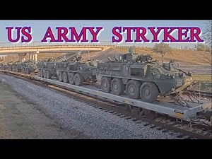 KCS 4034 SD70ACe Leads "Stryker Military Train" (Feb 9 2023)