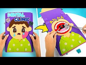 🦷 Let’s Play Dentist! DIY Foam Paper Clinic Book 🪥✨