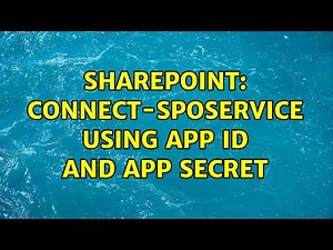 Sharepoint: Connect-SPOService using App ID and App Secret