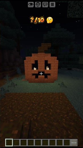 Minecraft Jack-o'-lantern Statue 🎃 #minecraft #shorts #halloween