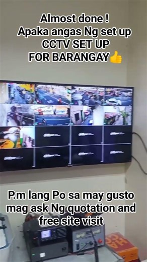 package installation of CCTV msg us or pm me on my fb acc. macky amor