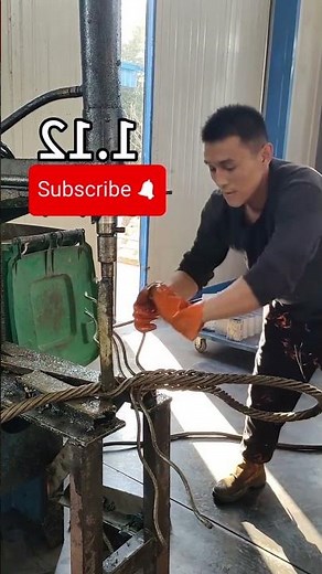 Hand splice steel wire rope sling #wirerope