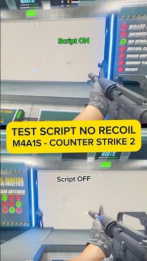 Test script no recoil M4A1-S di Counter Strike 2 🤩 #cs2 #script #macro #norecoil #counterstrike