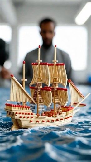 1000 Matchsticks Pirate Ship vs Fire 🔥